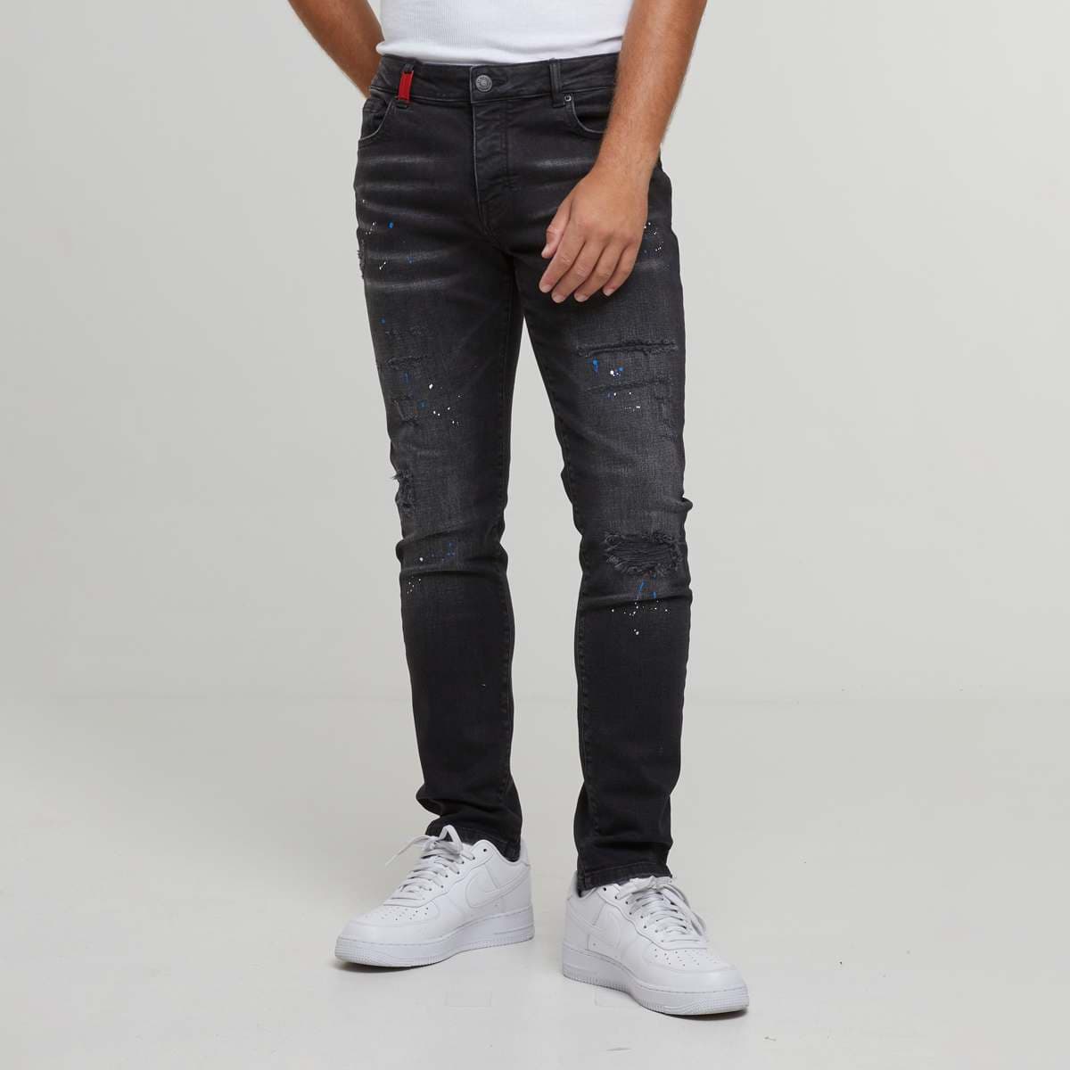 Leonardo Ripped Slim Fit Jeans