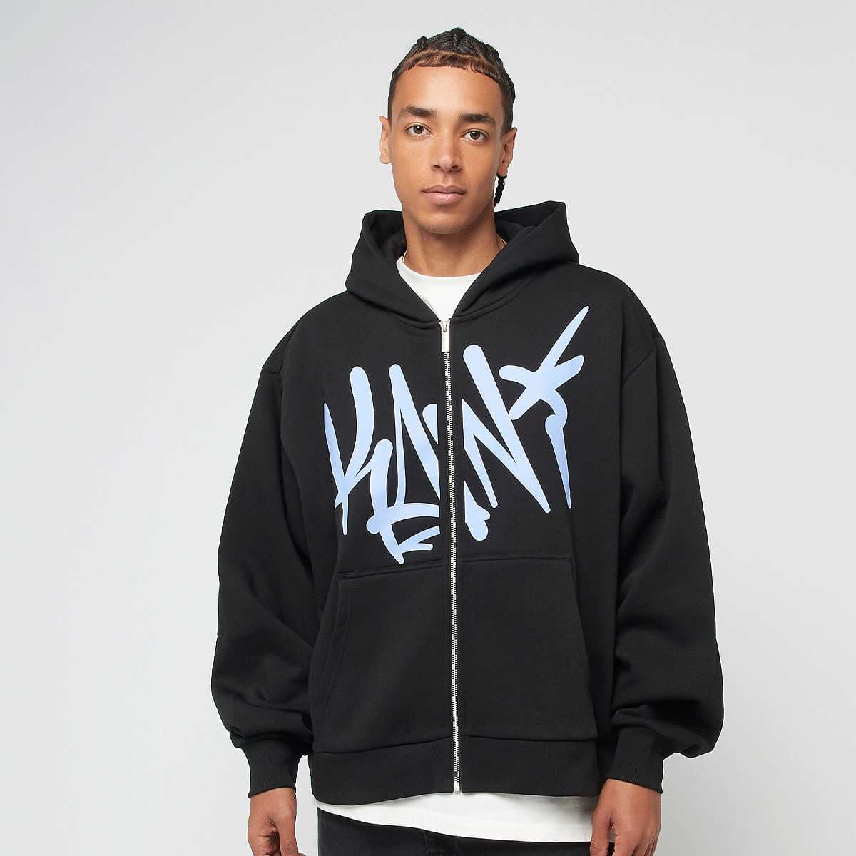 Woven Signature Kani Tag Zip Hoodie