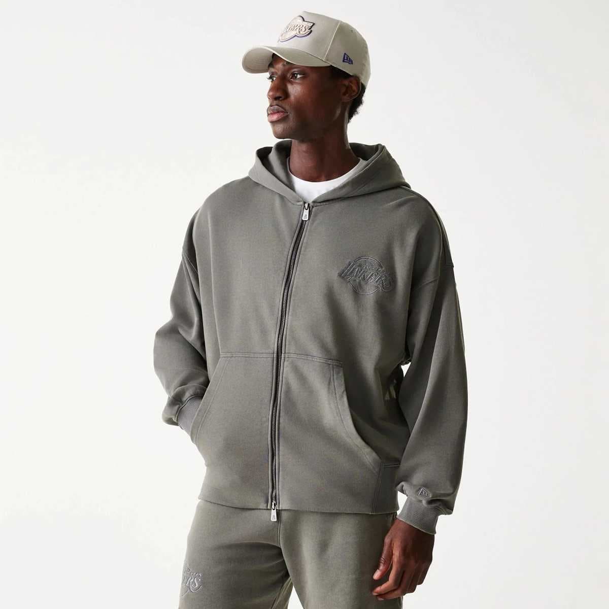 NBA Washed Full Zip Los Angeles Lakers