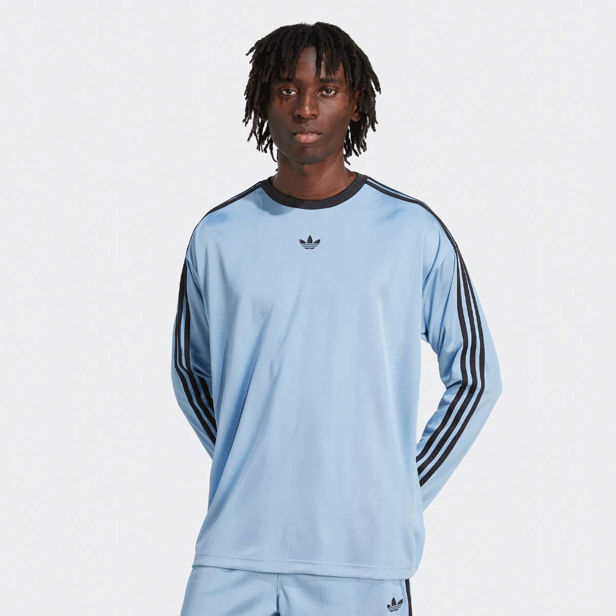 Jacquard Jersey Langarmshirt