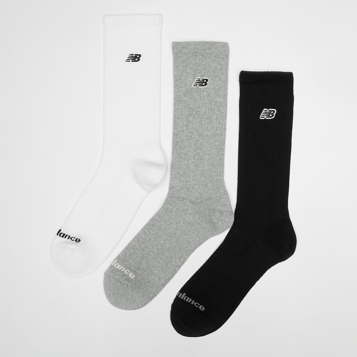 3 PACK - Black Patch Logo Crew