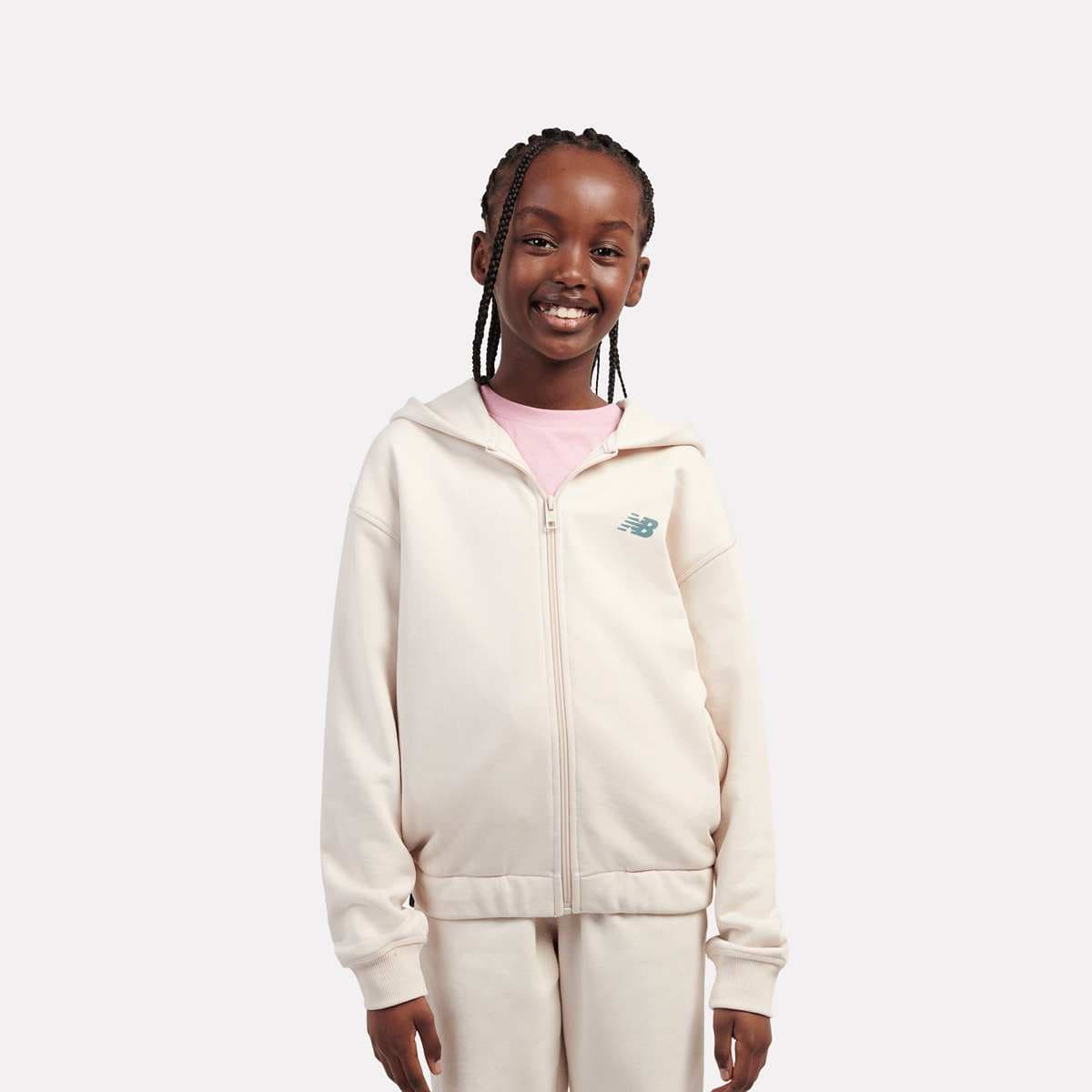 NB Premium Borg Fleece Zip Thru Funnel garter snake