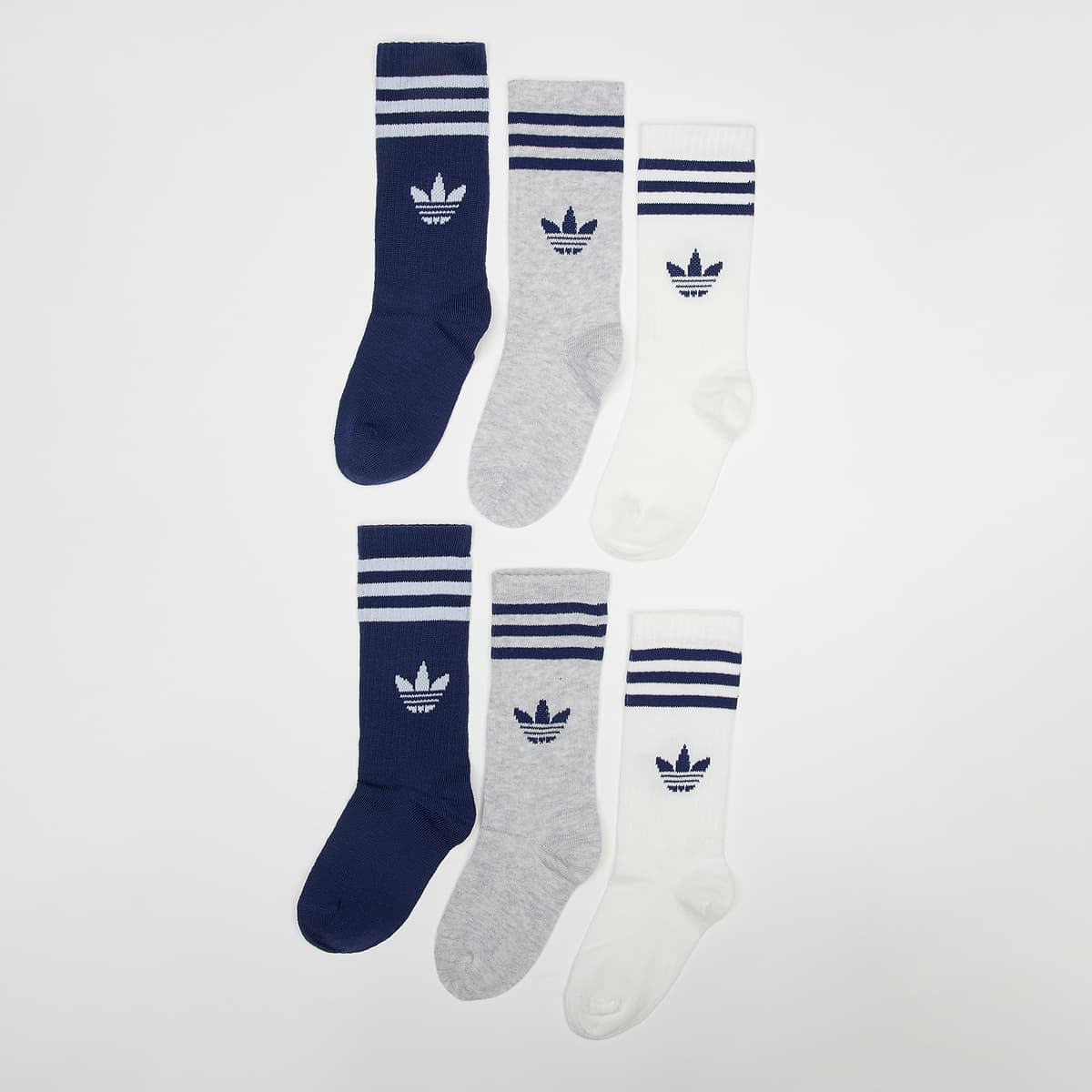 6 PACK - 3-Stripes Crew Socks