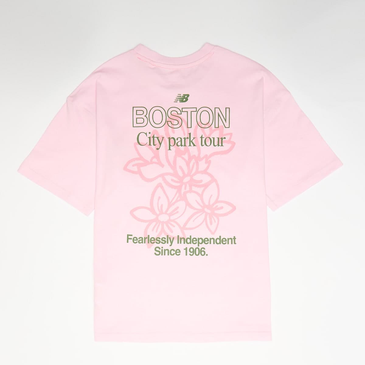 Boston Floral Graphic Tee Light Raspberry 