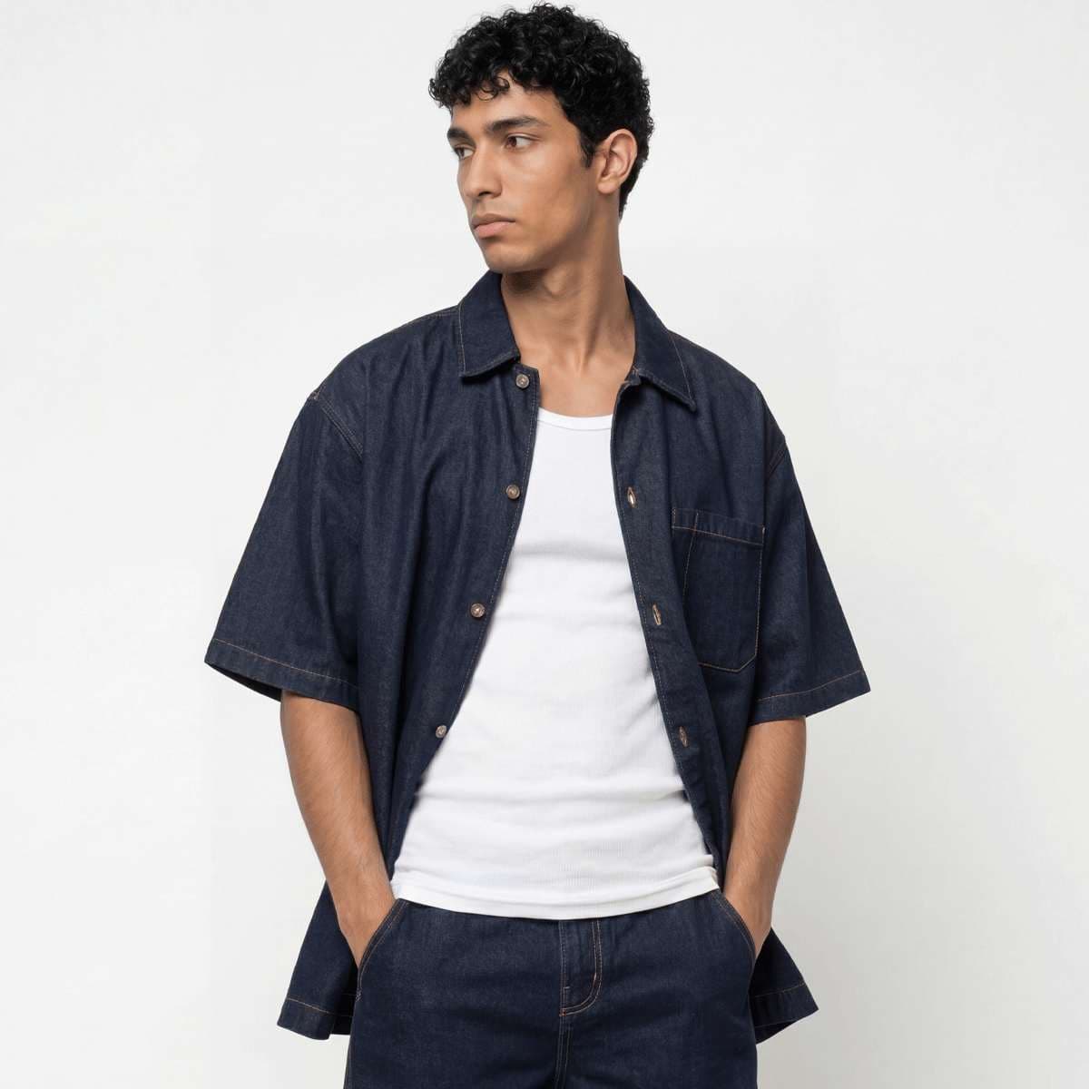 Denim Shortsleeve Shirt