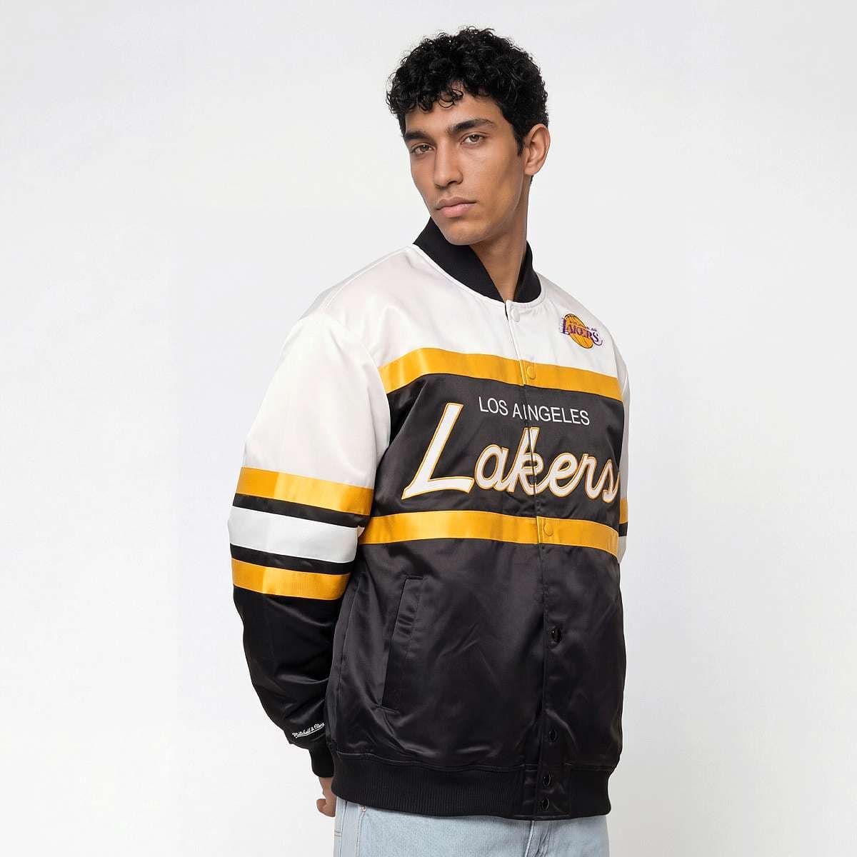 NBA L.A. Lakers Team Color Head Coach Light Weight Satin Jacket
