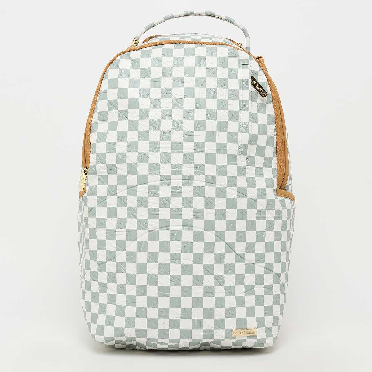 Graff Embossed Cream Check Backpack