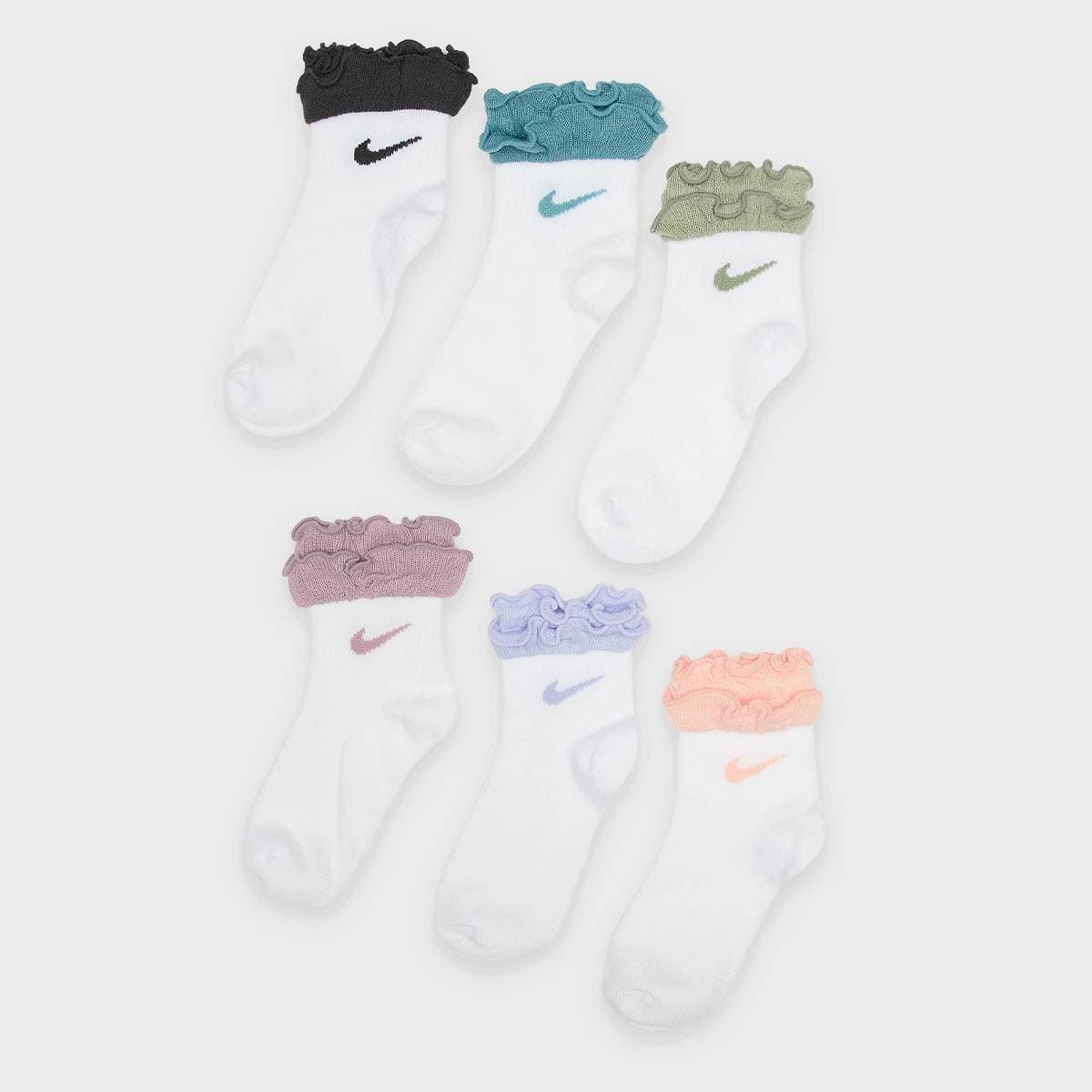 6 PACK - NHG Ruffle Ankle Socks