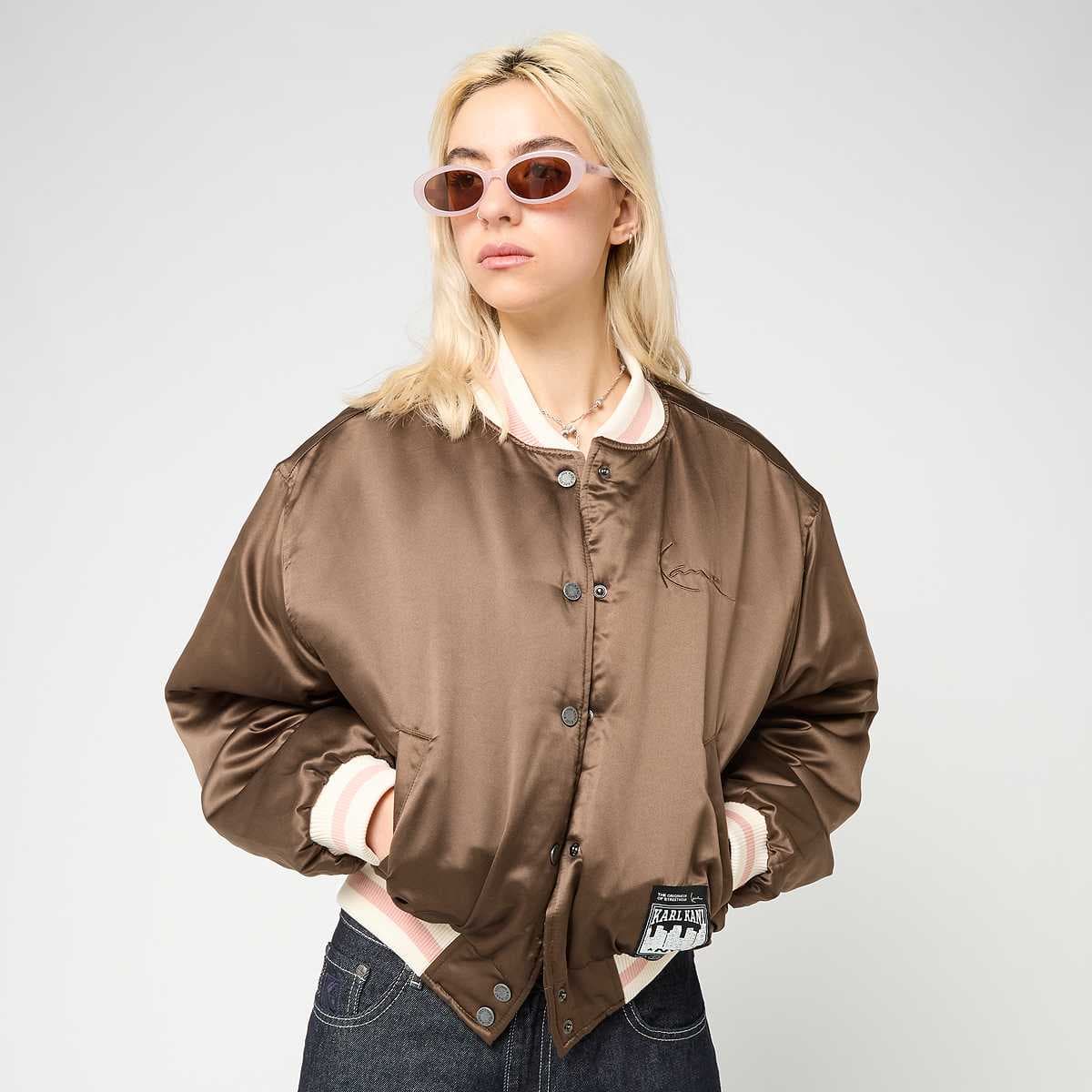 Signature Bowling Jacket Brown