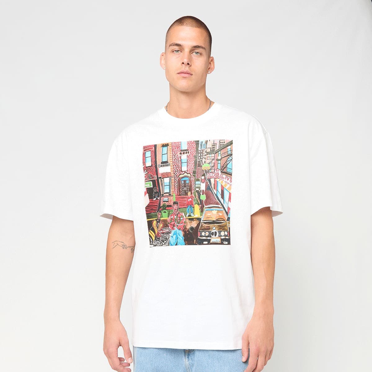 Woven Signature Collaboration Oversized T-Shirt