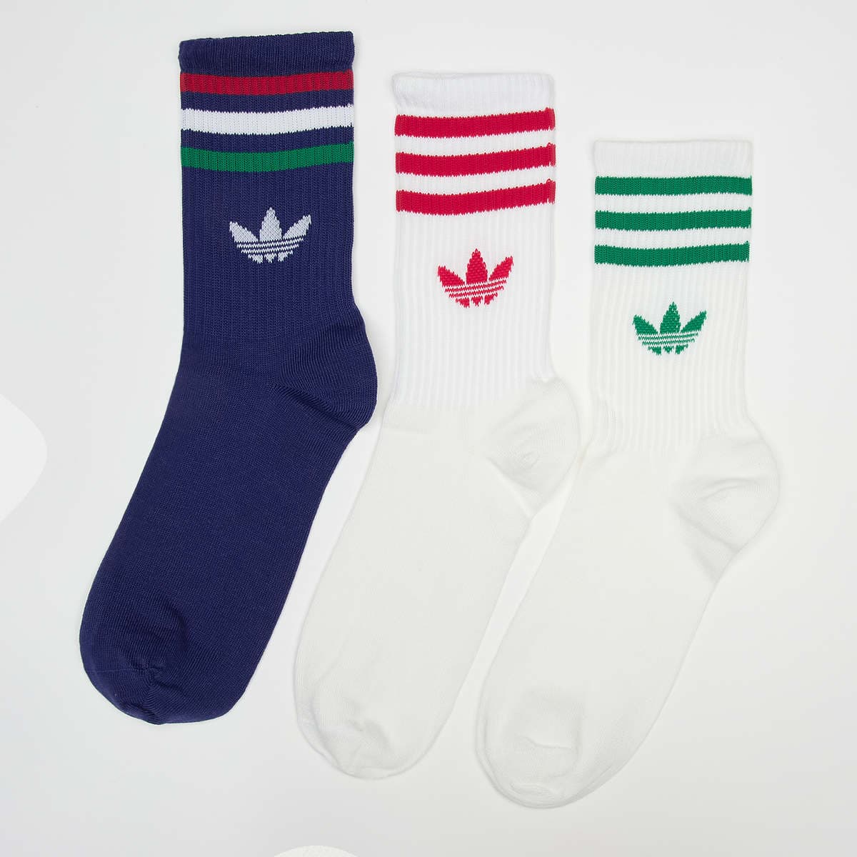 3 PACK - 3 Stripes Crew Sock