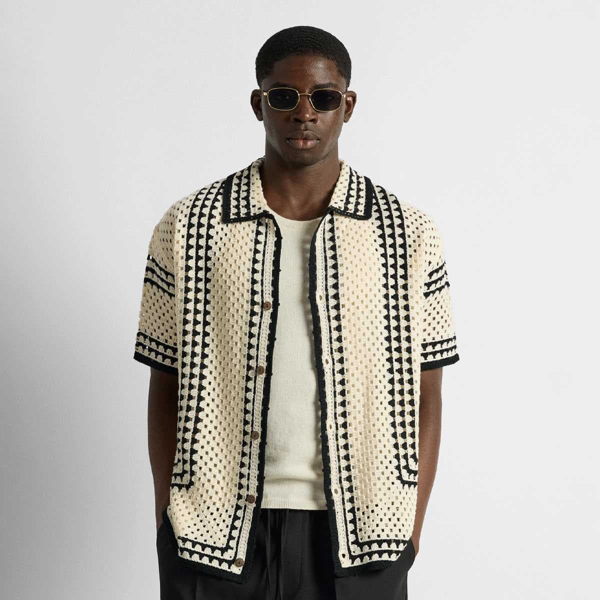 Crochet Bicolor Shirt