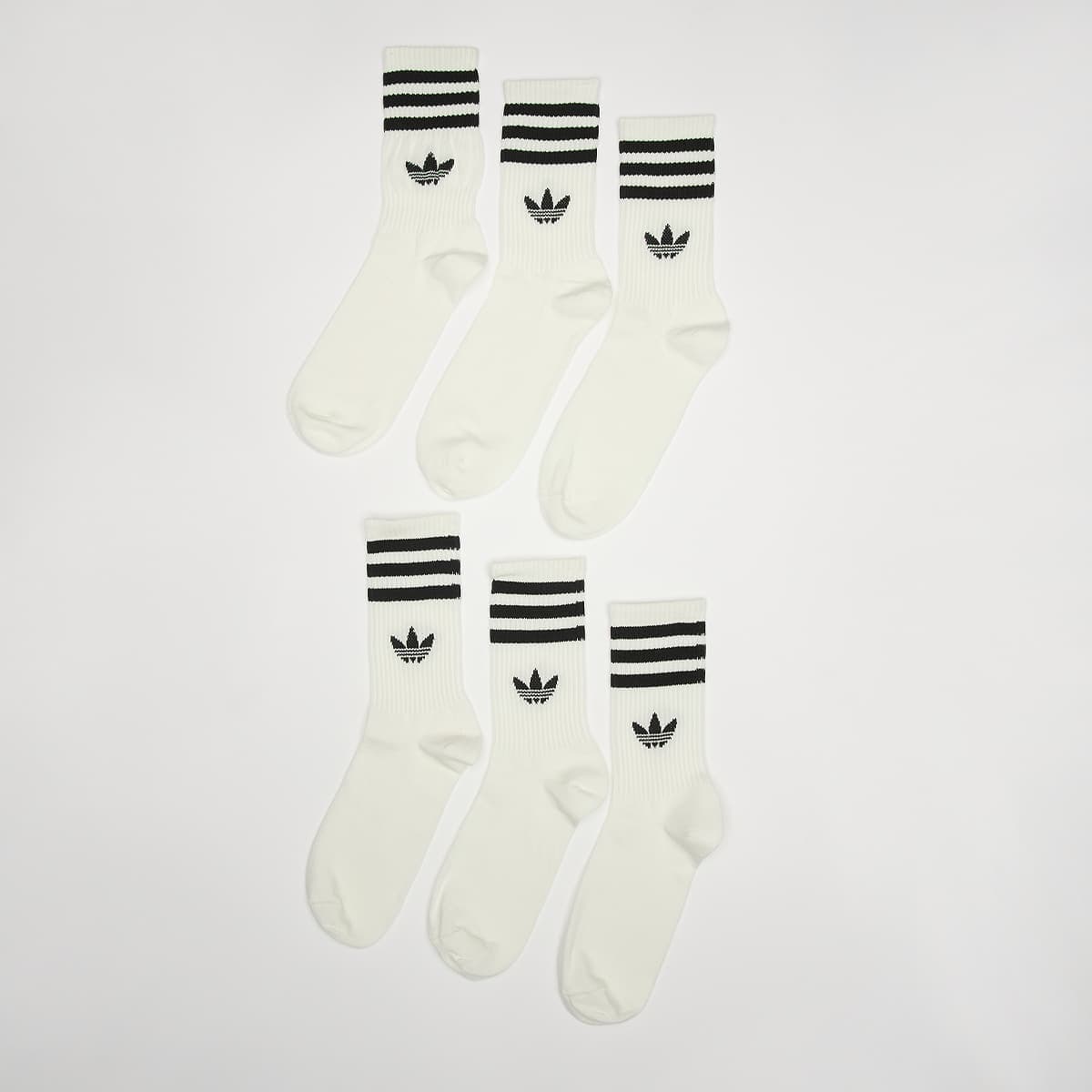 6 PACK - 3-Stripes Crew Socks
