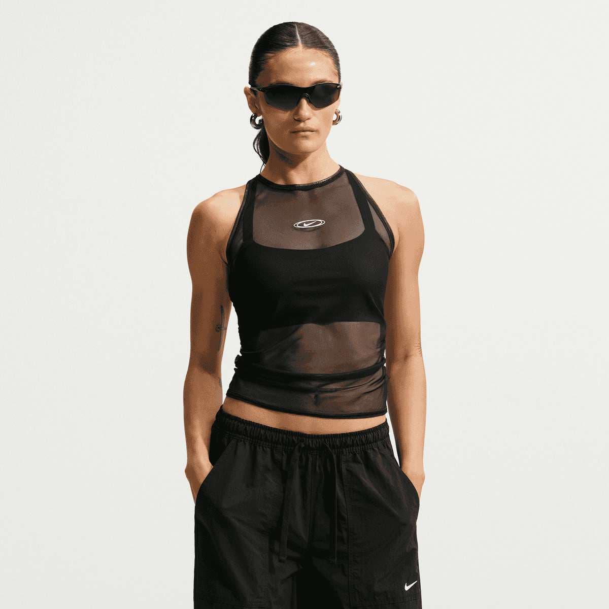 Sportswear Tight Sheer Tank Top