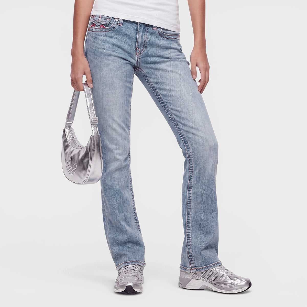 BECCA MR BOOTCUT BIG T FLAP light wash