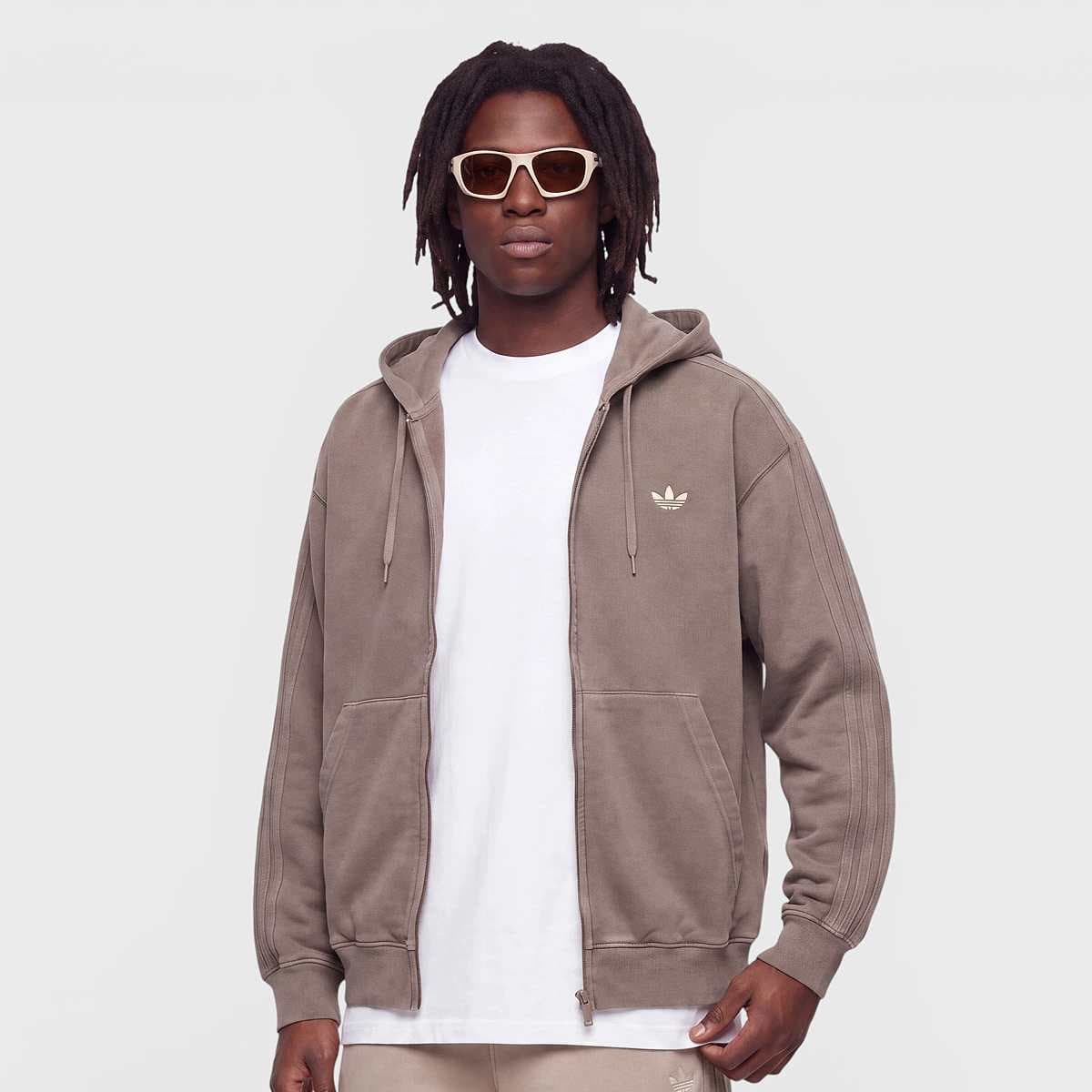 Washed Full Zip Oversized Hoodie