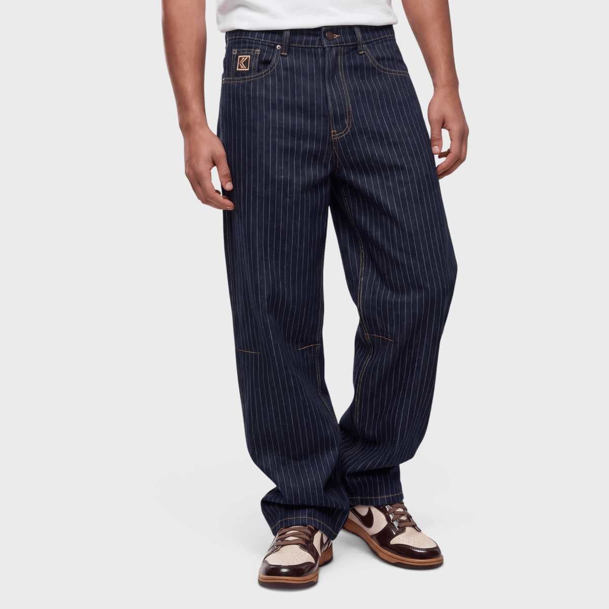 OG Pinstripe Relaxed Baggy Jeans