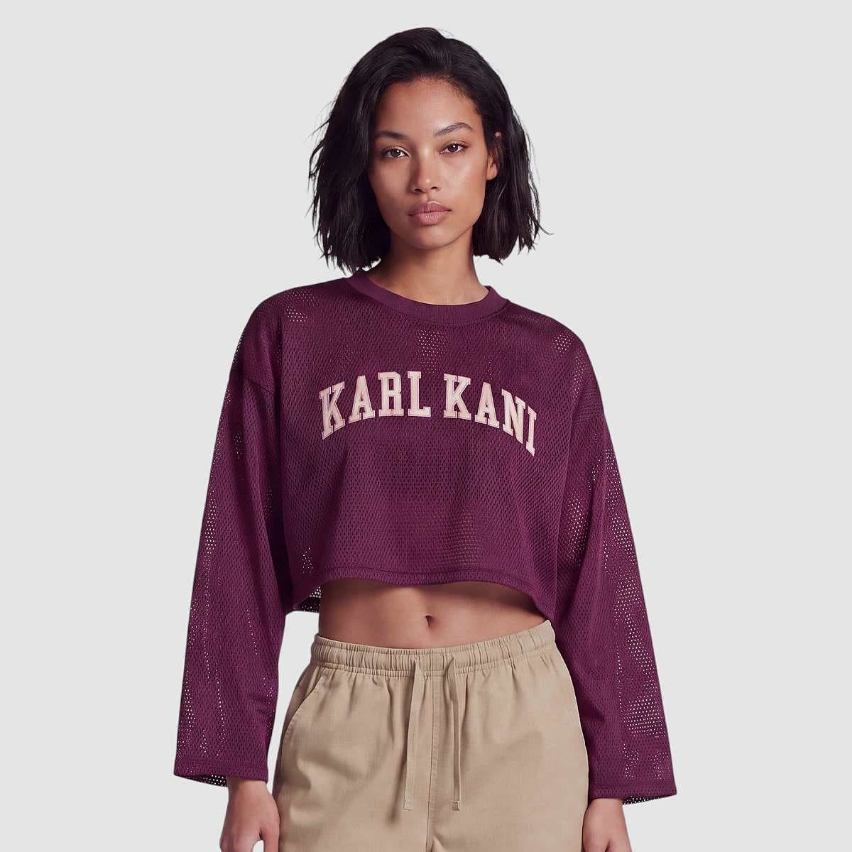 College Mesh Cropped Longsleeve 