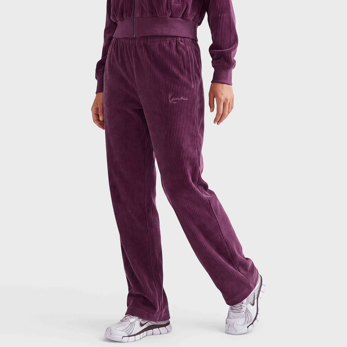 Signature Corduroy Trackpants violet