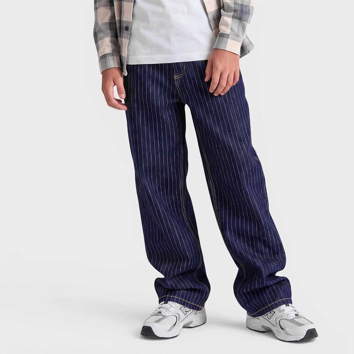 Og Baggy Pinstripe Jeans Junior blue