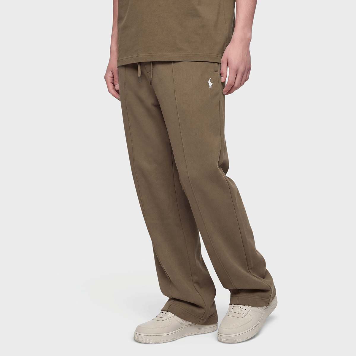 KNIT-WIDE LEG-PANTS luggage brown/c1730