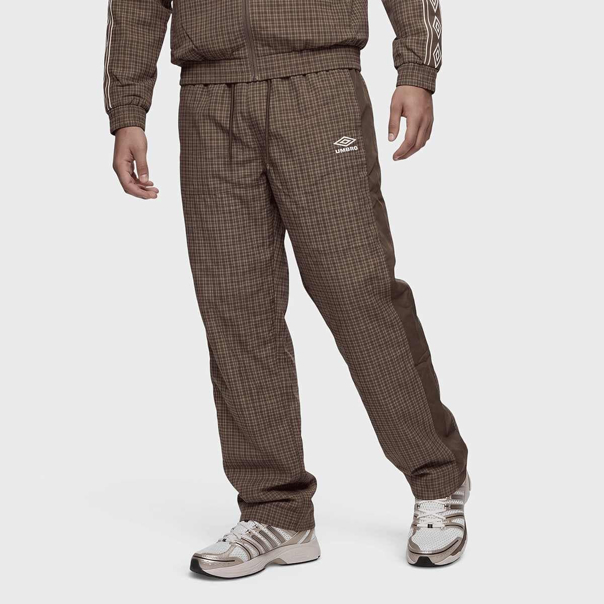 PINSTRIPE RELAXED PANT browncheck/waxpaper