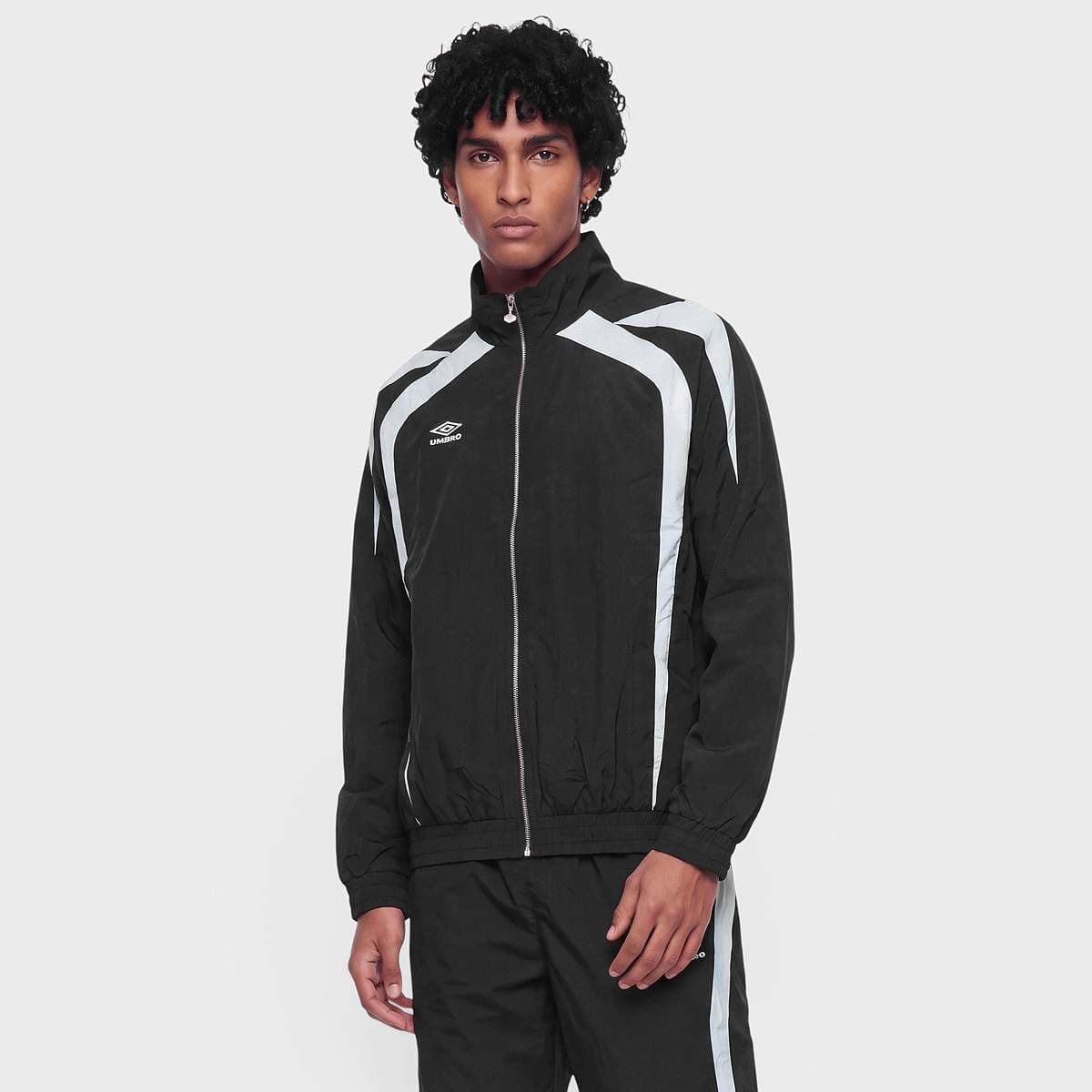 RELAXED TRACK JACKET black/skyway