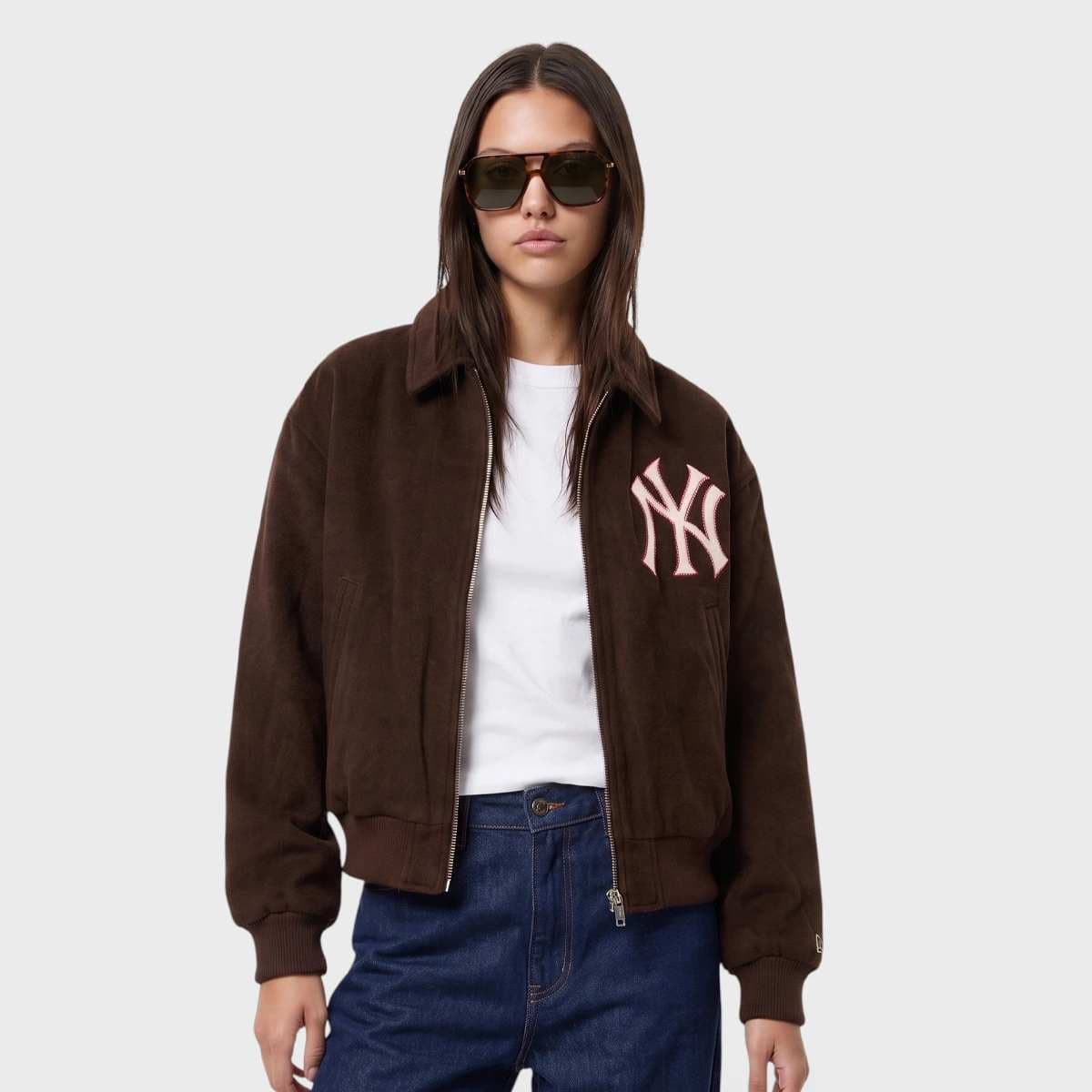 WMNS MLB Wool Oversized Bomber Jacket