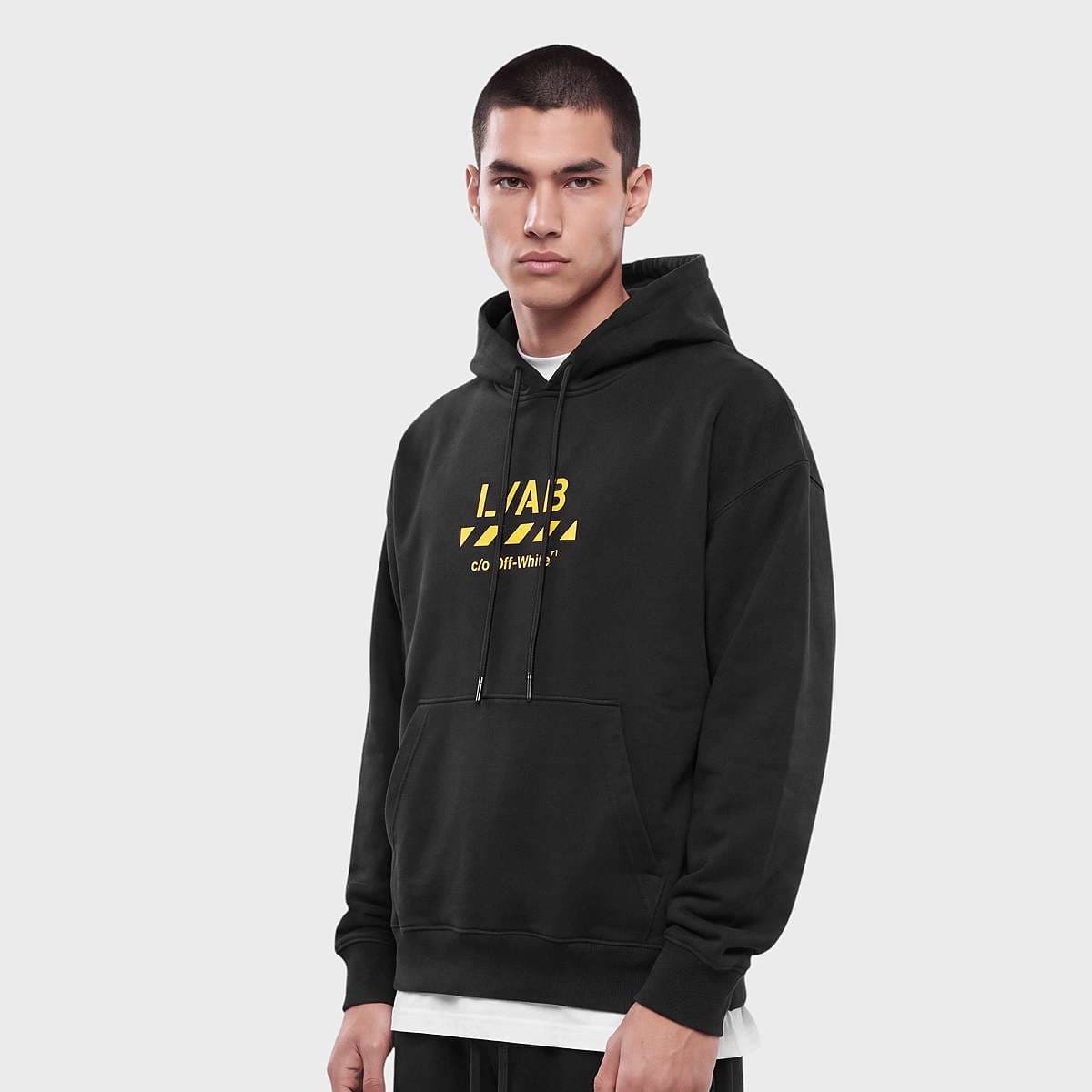Diag Garment Washed Hoodie