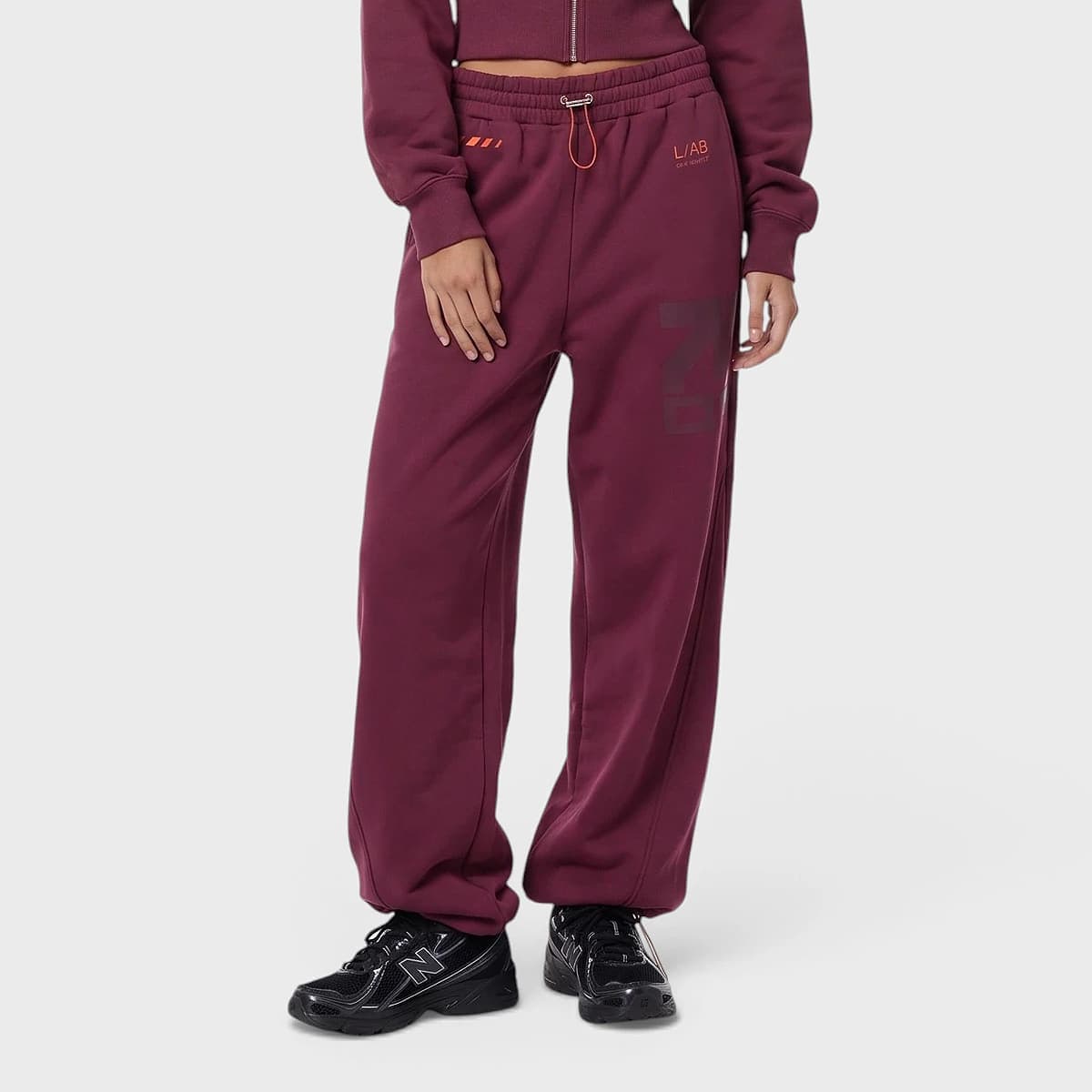 bungee sweatpants burgundy