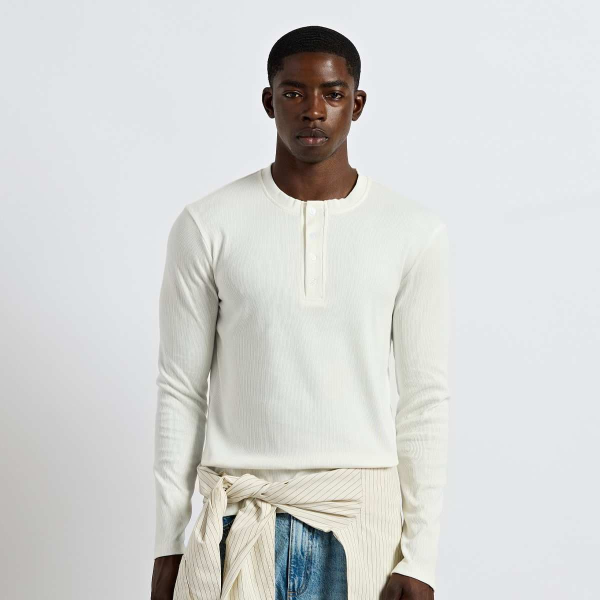 Rib Henley Longsleeve 