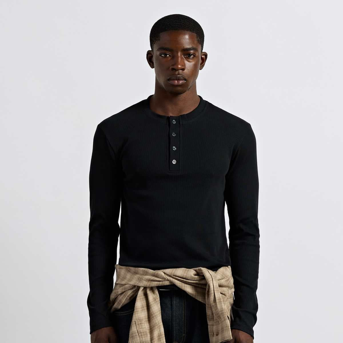 Rib Henley Longsleeve