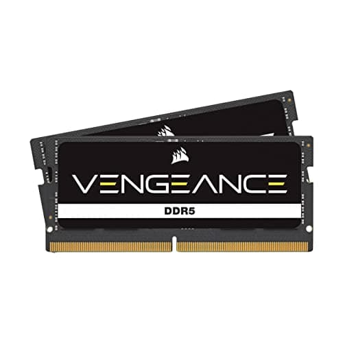CORSAIR Vengeance SODIMM DDR5 RAM 96GB (2x48GB) 5200MHz CL44-44-44-84 1.10V Intel XMP 3.0 Laptop-Speicher – Schwarz (CMSX96GX5M2A5200C44)