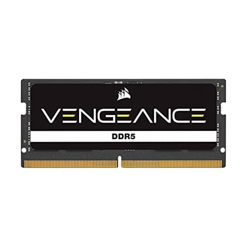 CORSAIR Vengeance SODIMM DDR5 RAM 16GB (1x16GB) 5600MHz CL48-48-48-90 1.10V Intel XMP 3.0 Laptop-Speicher – Schwarz (CMSX16GX5M1A5600C48)