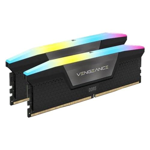 CORSAIR VENGEANCE RGB DDR5 RAM 32GB (2x16GB) 7000MHz CL40 Intel XMP iCUE Compatible Computer Memory - Black (CMH32GX5M2B7000C40)