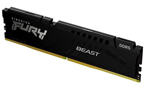 Kingston FURY Beast DDR5 32Go 4800MT/s DDR5 CL38 DIMM Mémoire pour PC de Gamer Module Simple- KF548C38BB-32