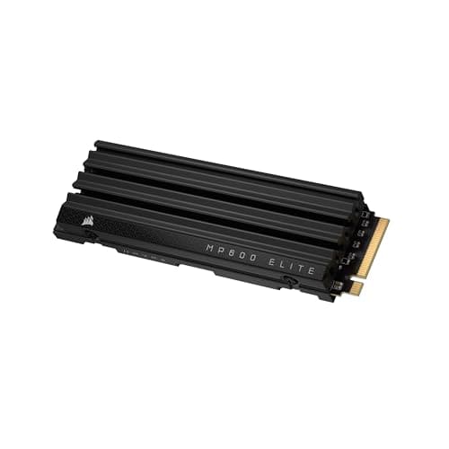 CORSAIR MP600 ELITE 1TB M.2 PCIe Gen4 x4 NVMe SSD Mit Integriertem Kühlkörper - M.2 2280 - Bis zu 7.000MB/sec Sequential Read - High-Density 3D TLC NAND - Schwarz
