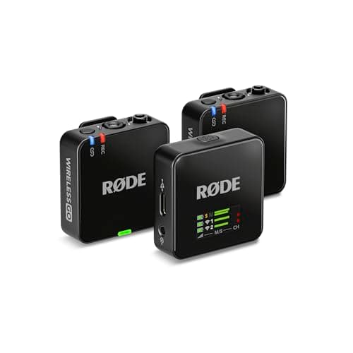 RØDE Wireless GO (Gen 3) – Kompakter kabelloser Mikrofon – Kristallklarer Klang, 32-Bit Float Aufnahme, automatische Pegelregelung, für Telefone, Kameras und Computer, Schwarz