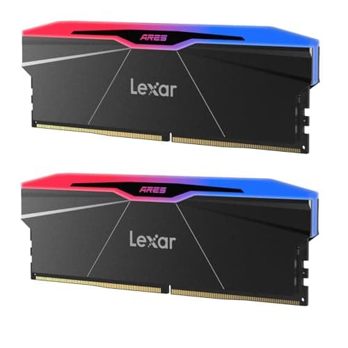 Lexar RGB DDR5 RAM 32GB Kit (2x16GB) 6000MHz CL30, 288-Pin UDIMM Desktop Desktop Speicher/PC Gaming Computerspeicher, Interne Arbeitsspeicher für Intel XMP 3.0/AMD EXPO/CL30-38-38-76/1,4V