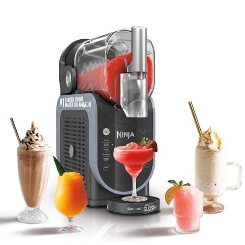 Ninja FS301 Professional Maker z technologią RapidChill, 2,594.8 g Drink &amp; Slushie Machine, 5 zaprogramowanych programów, Frozen Margaritas, Frappés i innych, akcenty premium, czarny