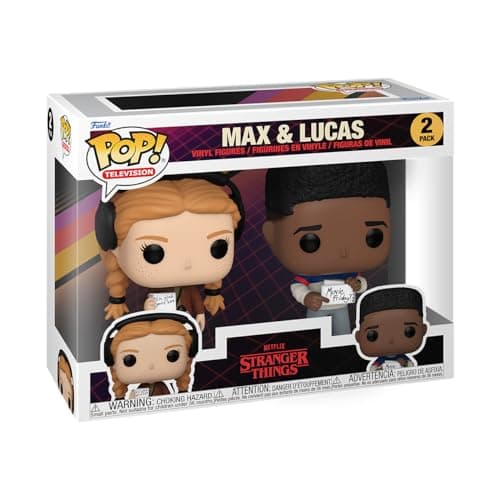 Funko Pop! TV: ST - Max Mayfield &amp; Lucas 2PK - Stranger Things - Collectable Vinyl Figure - Gift Idea - Official Merchandise - Toys for Kids &amp; Adults - TV Fans - Model Figure for Collectors