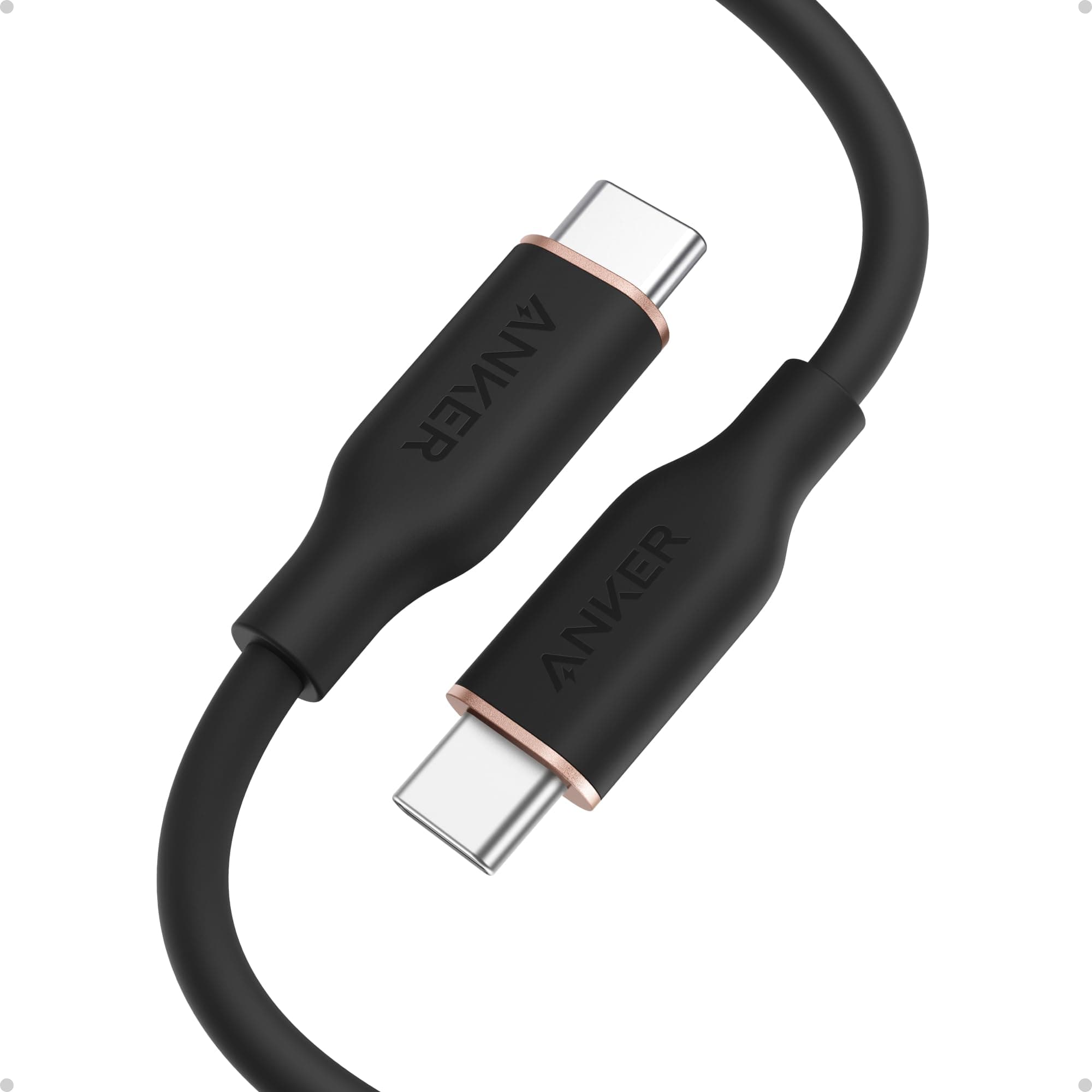 Anker Powerline III Flow, 240W USB C auf USB C Kabel, [1 Stück 0,9m] PD 3.0 USB C Ladekabel für iPhone 17 Pro Max/iPhone Air/16/15 Serie, Samsung Galaxy S25/S24, MacBook Pro/Air, iPad Pro/Air