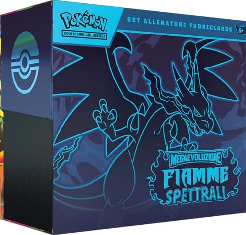 Pokémon: MegaEvolution Elite Trainer Set – Spektrale Flammen des Pokémon TCG (eine Promo-Karte in voller Länge, neun Erweiterungspackungen und Premium-Zubehör)