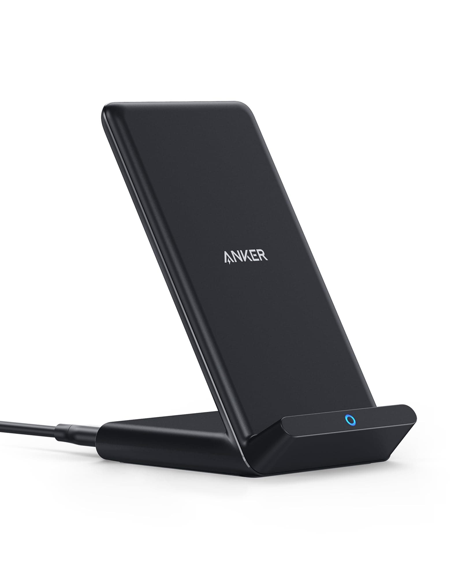 Anker 313 Induktive Ladestation, Qi-Zertifiziert, Geeignet für iPhone 17/16/15/15 Pro/15 Pro Max, SE (2020), XR,10W Schnellladefunktion für Galaxy S22 (Ohne Netzteil)