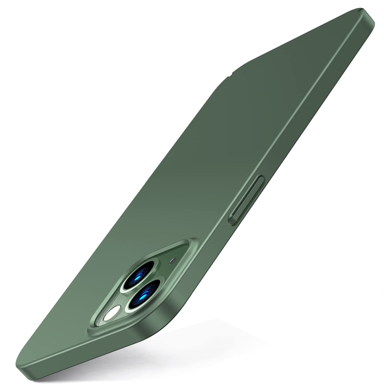 TORRAS 2025 Neu Ultra Dünn für iPhone 13 Hülle (mit 2 Schutzglas) Rundumschutz Exzellente Samtiger Griff Dünnes wie das Original Handyhülle iPhone 13 Schutzhülle Slim iPhone 13 Case Grün