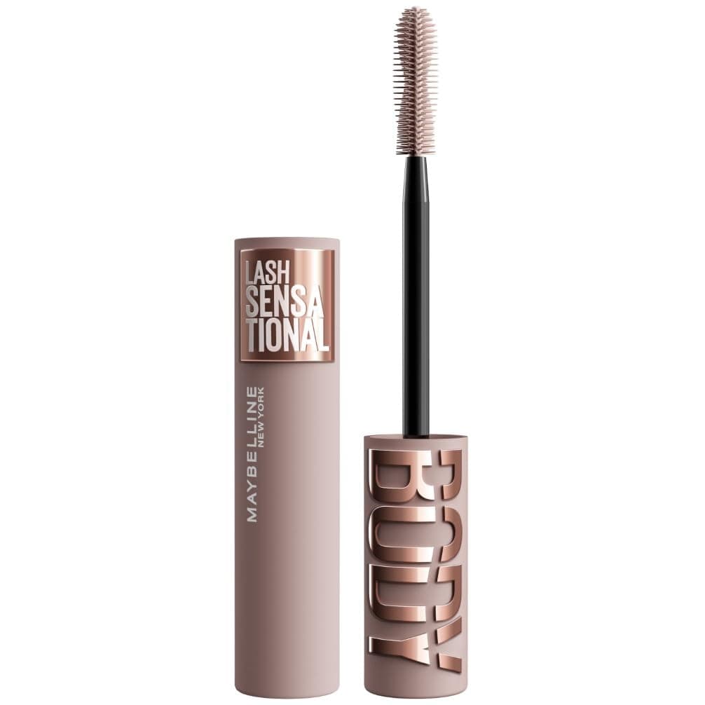 Maybelline New York - Mascara Volume Sensationnel - Body - Brosse incurvée à double hélice - Sans transfert, ne bave pas - Teinte : Very Black - 9,75 ml