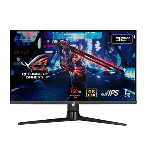 ASUS ROG Strix XG32UQ - Monitor Gaming de 32 Pulgadas, 4K UHD, Fast IPS, 160 Hz OC, 1 ms GTG, NVIDIA G-Sync, FreeSync Premium Pro, Variable Overdrive, Display HDR 600, DCI-P3
