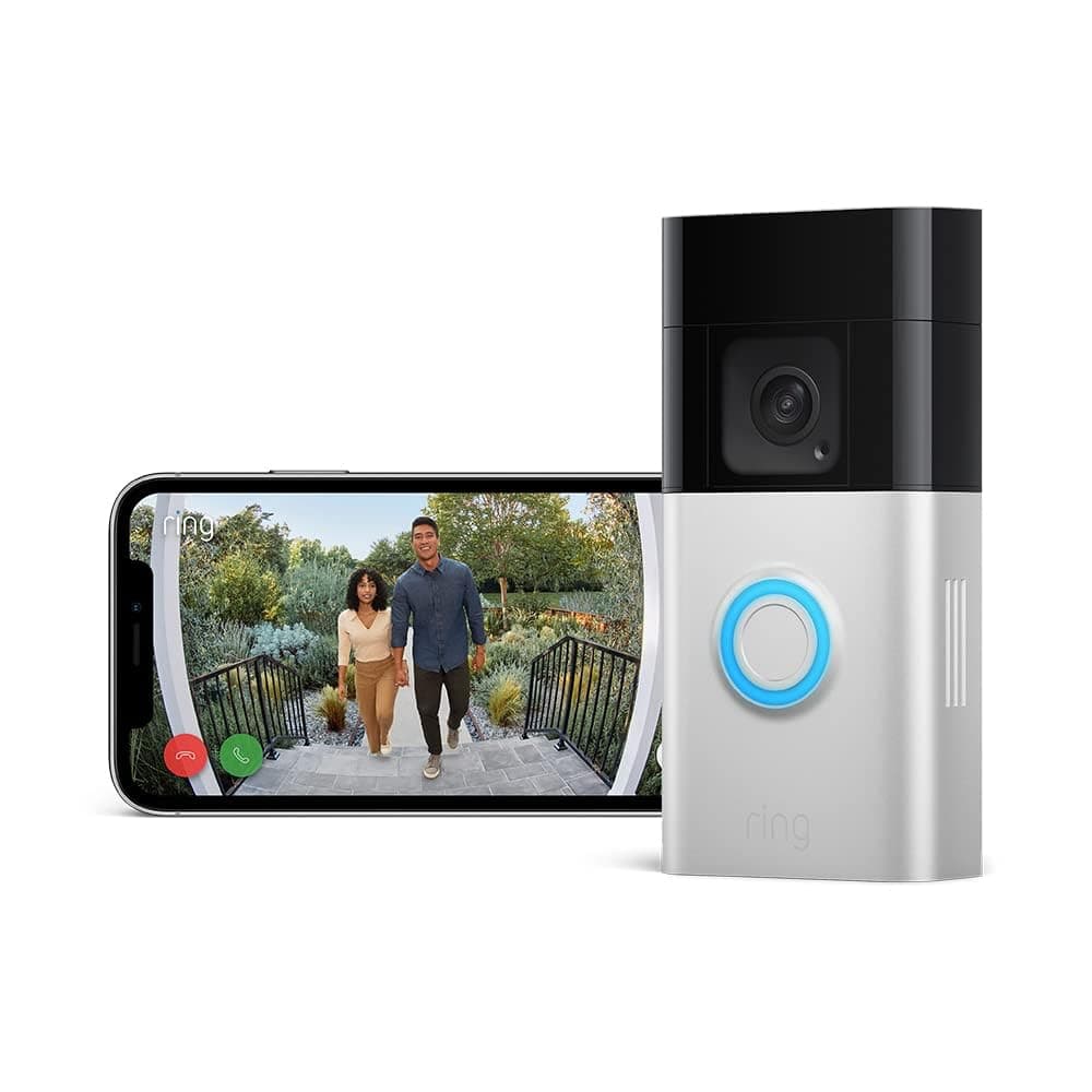 Ring Videocitofono Plus a batteria (Ultimo modello) | Battery Video Doorbell Plus | Videocitofono wireless, videocamera con video in HD a 1536p, batteria ricaricabile | Facile da installare (5 min)