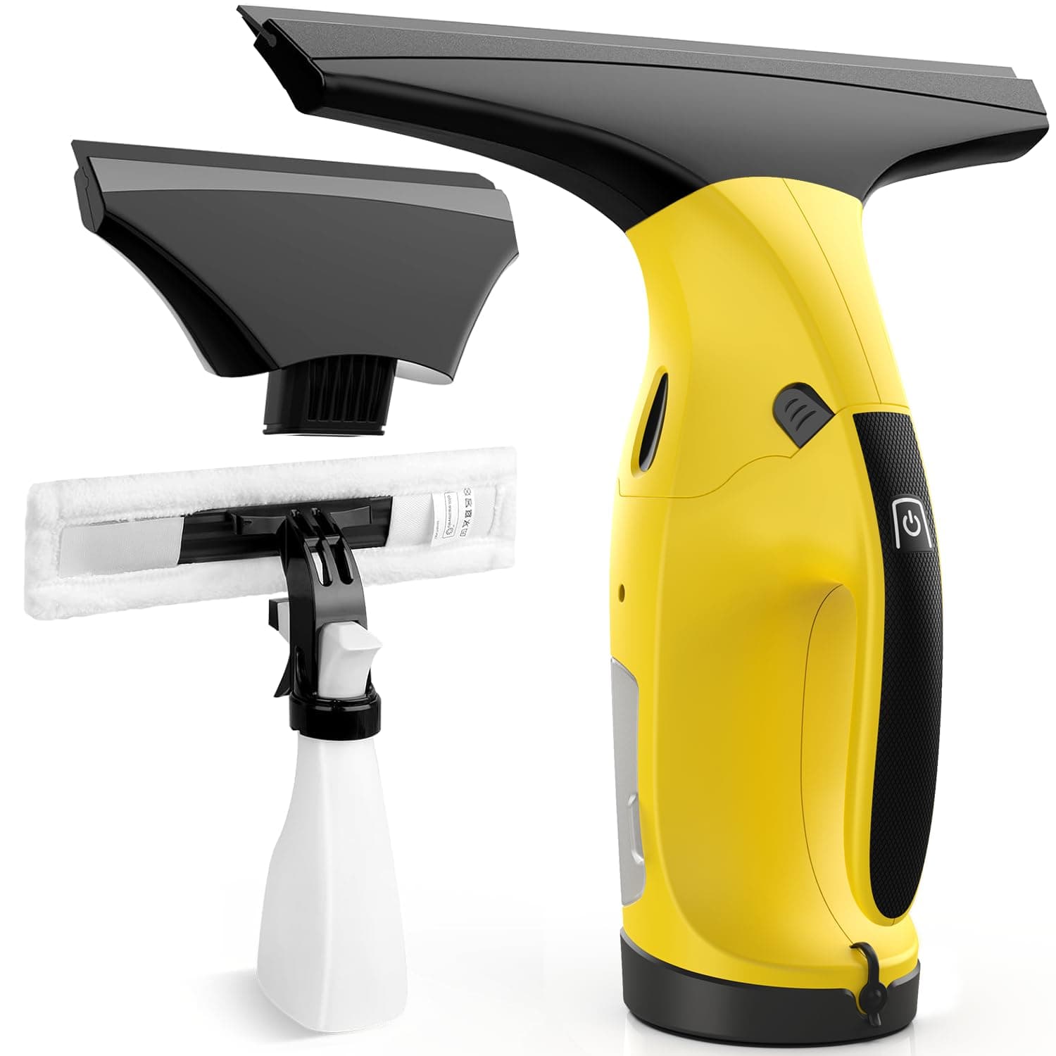 Nettoyeur de Vitres Aspirateur de fenêtre Rechargeable avec Lames de raclette de 28 cm et 17 cm, Ensemble d'aspirateur de vitres pour Nettoyer Les vitres, Les Portes de Douche, Les miroirs