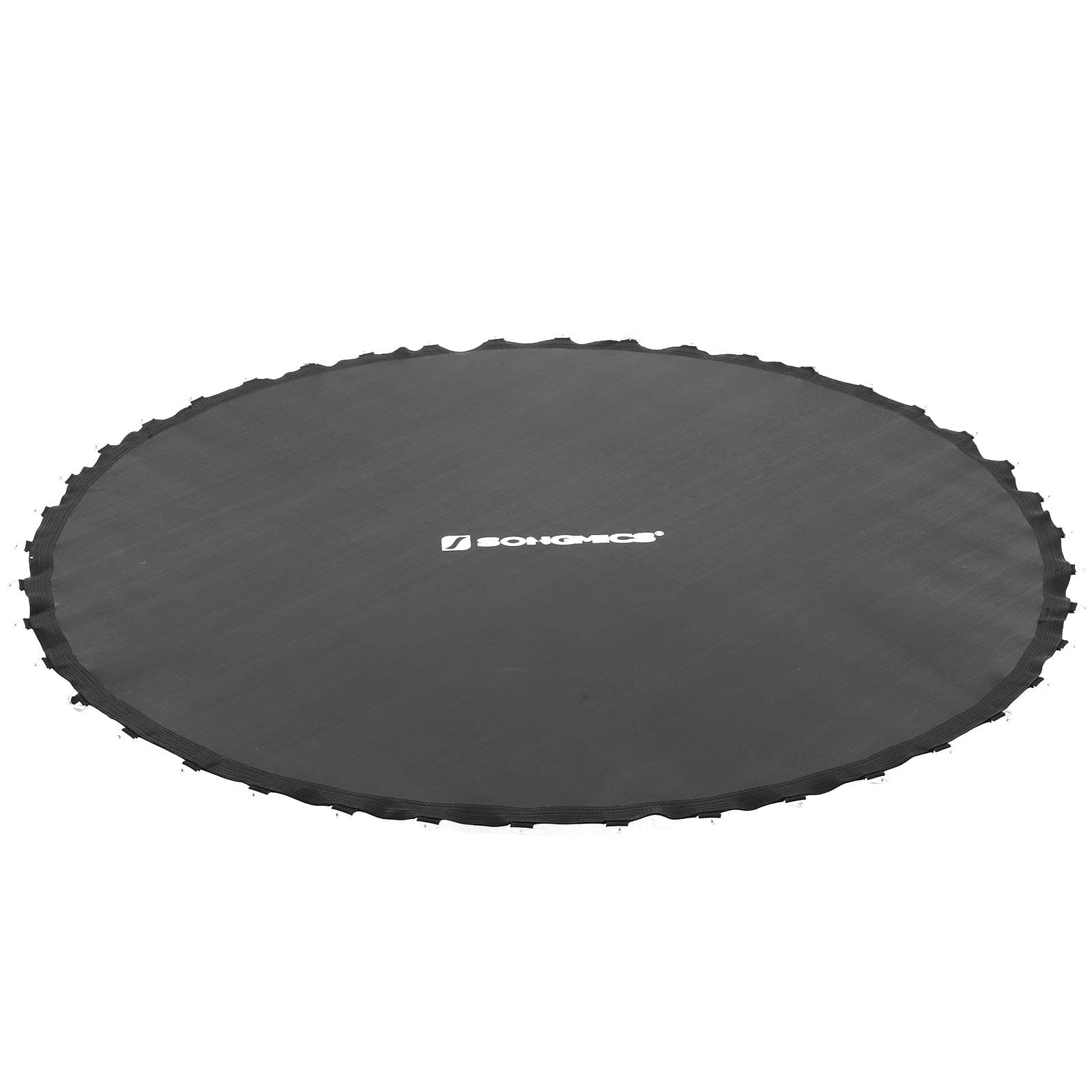 SONGMICS Sprungtuch Trampolin, Trampolinsprungtuch Ø 244 305 366 cm, Sprungmatte, Trampolinzubehör, Ersatz, schwarz